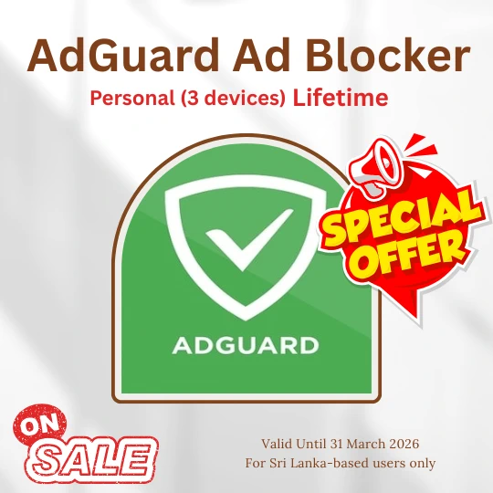 AdGuard Ad Blocker Personal (3 devices) Lifetime